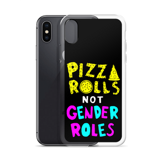 Pizza Rolls Not Gender Rolles Clear Case for iPhone®