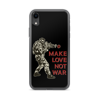 Make Love Not War v2 Clear Case for iPhone®