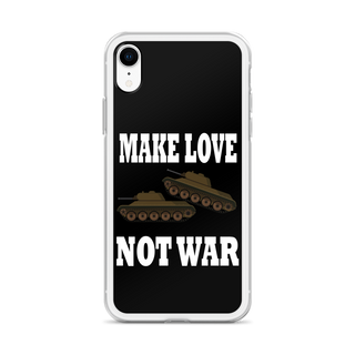 Make Love Not War Clear Case for iPhone®