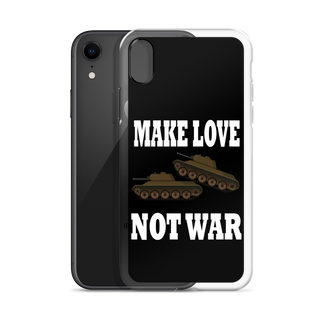 Make Love Not War Clear Case for iPhone®