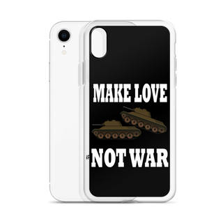 Make Love Not War Clear Case for iPhone®