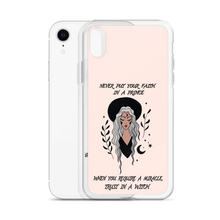 Never Put Faith In A Prince Clear Case for iPhone®