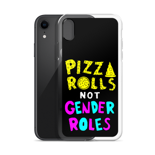 Pizza Rolls Not Gender Rolles Clear Case for iPhone®