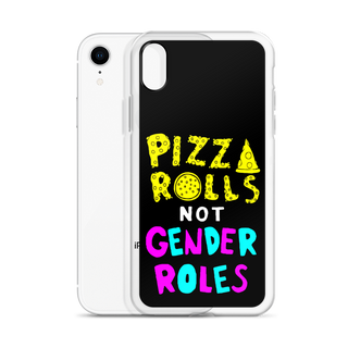 Pizza Rolls Not Gender Rolles Clear Case for iPhone®