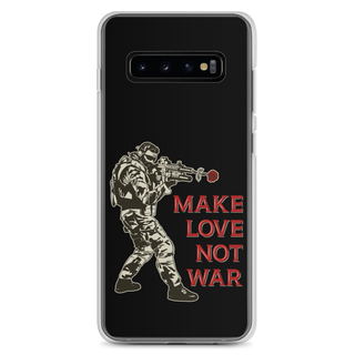 Make Love Not War Clear Case for Samsung®