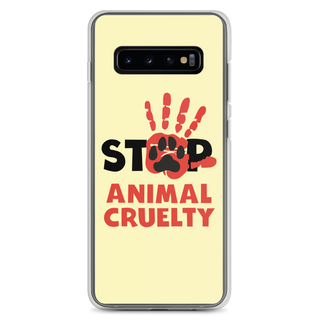 Stop Animal Cruelty Clear Case for Samsung®