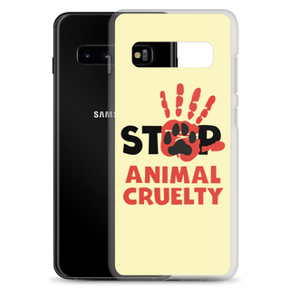 Stop Animal Cruelty Clear Case for Samsung®