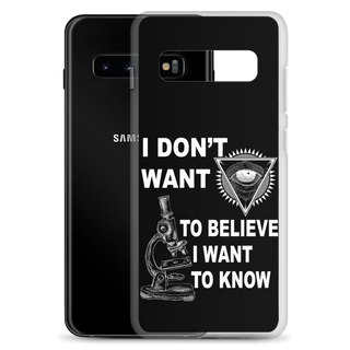 I Want To Know Clear Case for Samsung®