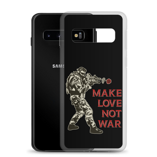 Make Love Not War Clear Case for Samsung®