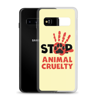 Stop Animal Cruelty Clear Case for Samsung®