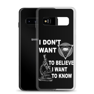 I Want To Know Clear Case for Samsung®