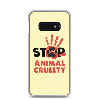 Stop Animal Cruelty Clear Case for Samsung®