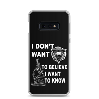 I Want To Know Clear Case for Samsung®