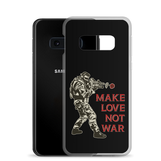 Make Love Not War Clear Case for Samsung®