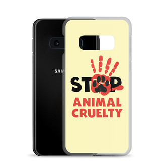 Stop Animal Cruelty Clear Case for Samsung®