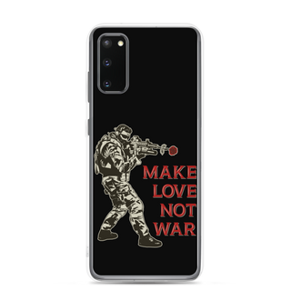 Make Love Not War Clear Case for Samsung®