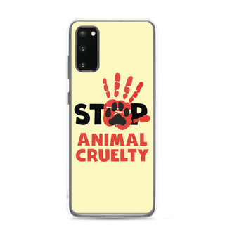 Stop Animal Cruelty Clear Case for Samsung®