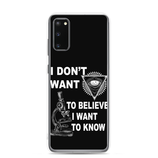 I Want To Know Clear Case for Samsung®