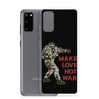 Make Love Not War Clear Case for Samsung®