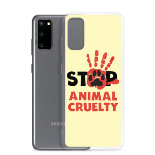 Stop Animal Cruelty Clear Case for Samsung®