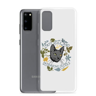 Cat Rule and Patriachy Drools Clear Case for Samsung®