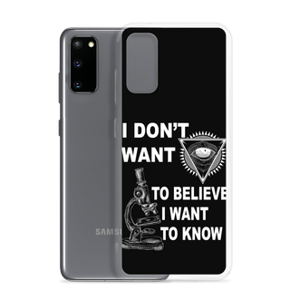 I Want To Know Clear Case for Samsung®