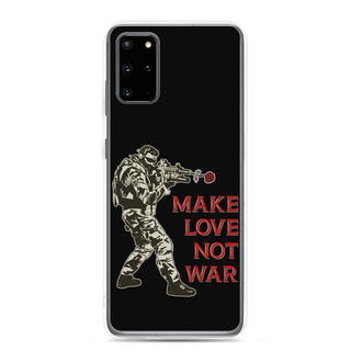 Make Love Not War Clear Case for Samsung®