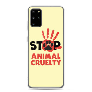 Stop Animal Cruelty Clear Case for Samsung®