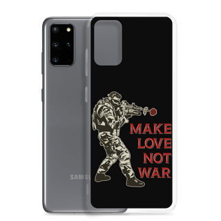 Make Love Not War Clear Case for Samsung®