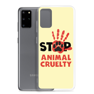 Stop Animal Cruelty Clear Case for Samsung®