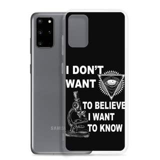 I Want To Know Clear Case for Samsung®