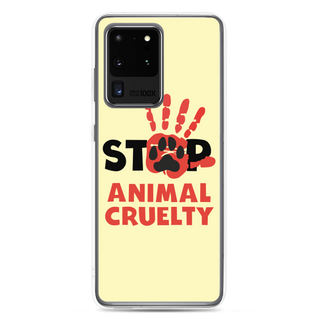 Stop Animal Cruelty Clear Case for Samsung®