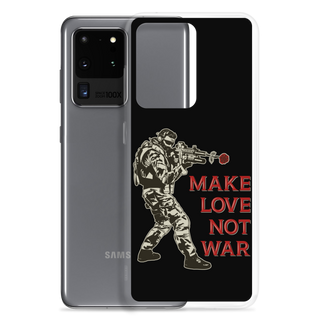 Make Love Not War Clear Case for Samsung®