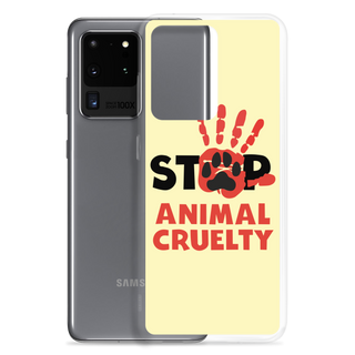 Stop Animal Cruelty Clear Case for Samsung®