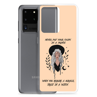 Never Put Faith In A Price Clear Case for Samsung®