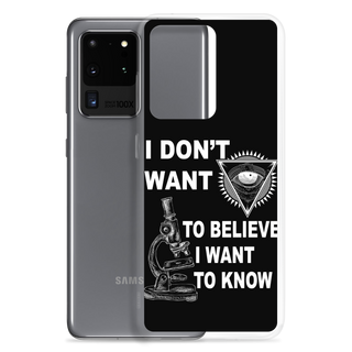 I Want To Know Clear Case for Samsung®