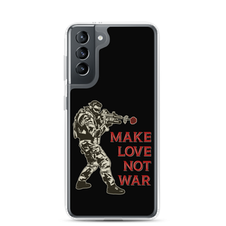 Make Love Not War Clear Case for Samsung®