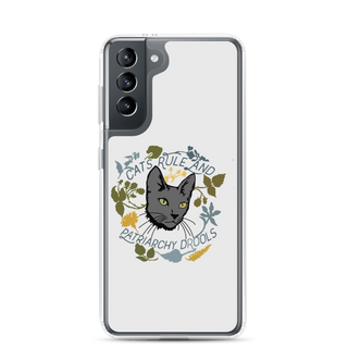 Cat Rule and Patriachy Drools Clear Case for Samsung®