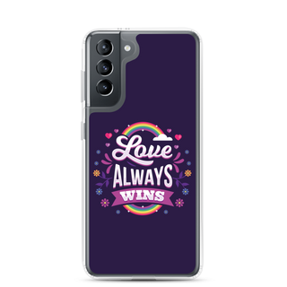 Love Always Wins Clear Case for Samsung®