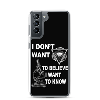 I Want To Know Clear Case for Samsung®