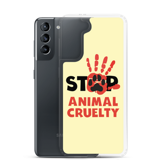 Stop Animal Cruelty Clear Case for Samsung®