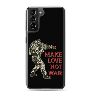 Make Love Not War Clear Case for Samsung®