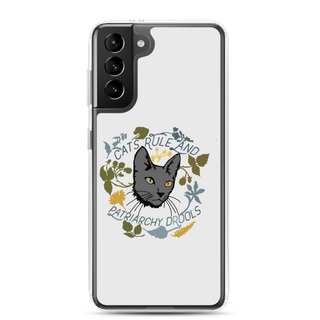 Cat Rule and Patriachy Drools Clear Case for Samsung®