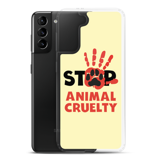 Stop Animal Cruelty Clear Case for Samsung®