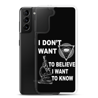 I Want To Know Clear Case for Samsung®