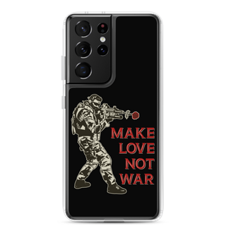 Make Love Not War Clear Case for Samsung®