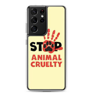 Stop Animal Cruelty Clear Case for Samsung®