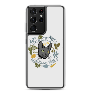 Cat Rule and Patriachy Drools Clear Case for Samsung®