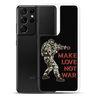 Make Love Not War Clear Case for Samsung®