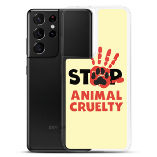 Stop Animal Cruelty Clear Case for Samsung®